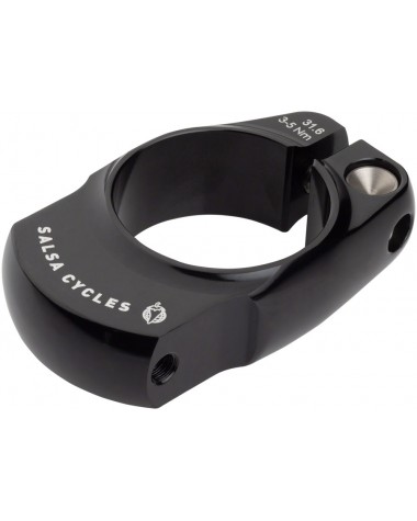 Collarín Salsa Post-Lock Rack Mount, 31.6mm, negro