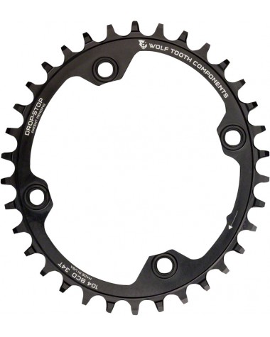 Corona Elíptica Wolftooth 1x, 104mm BCD, 32 dientes, Drop-Stop A